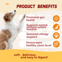 Probióticos para la Salud Intestinal de Perros, Masticables Suaves de Colostrum, Salud Intestinal Canina Premium, Alivia la Diarrea y el Estreñimiento, Suplementos de Acción Rápida