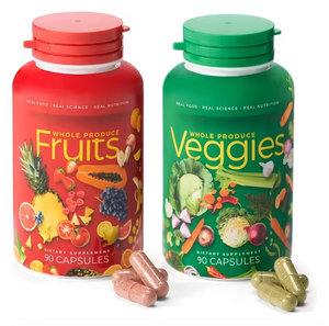 Suplementos Alimenticios Vegetarianos de Superalimentos Orgánicos de Marca Privada OEM, Cápsulas de Frutas y Verduras, Aumentan la Energía, Desintoxican, para Adultos - Product Image 1