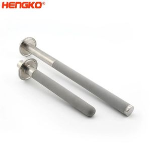 Hengko Sparger sinterizzato in acciaio inossidabile Tri morsetto NPT femmina diffusore a bolle 2 Micron diffusione pietra di carbonatazione - Product Image 1