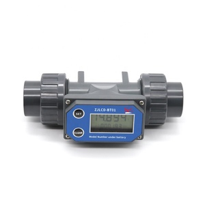 Nhà hàng khách sạn công cụ nhà bếp Flow Meter 1.25 ''sus/PVC Đồng hồ nước chất lỏng totalizer Counter Meter tín hiệu + PLC kết nối - Product Image 2