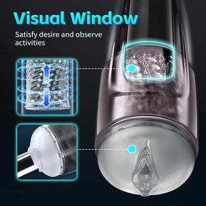 Op En Neer 3d Getextureerde Pocket Pussy Mannen <span class=keywords><strong>Stroker</strong></span> Seksmachines Roterende Stuwzuiger Automatische Mannelijke Masturbatie Cup Seksspeeltjes - Product Image 5