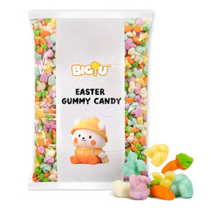 Fabricante de dulces, venta al por mayor, etiqueta privada personalizada, Halal, a granel, conejito de Pascua, dulces, gominolas - Product Image 1