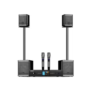 2024 Proveedores de primer nivel Sistema de karaoke de cine en casa para interiores karaoke KTV profesional Mini caja altavoces de matriz de línea activa