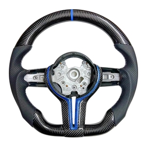 Volant en cuir et fibre de carbone de style OEM pour modèles F10 F20 F30 <span class=keywords><strong>M</strong></span> Sport fabriqué dans une usine automobile certifiée - Product Image 1