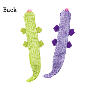 Giocattolo scricchiolante per cani in peluche morbido da masticare senza ripieno a forma di lucertola - Product Image 3