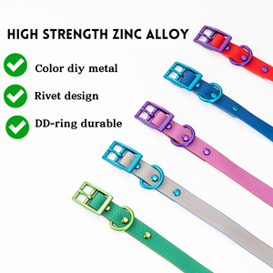 Verstelbare Luxe Hondenhalsband 40-60Cm Reizen Waterdichte Hondenkleding Pvc-Materiaal Schokabsorberende Hondenhalsband Eu-Compliant - Product Image 2