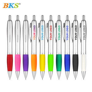 Bolígrafos de punta redonda Cyb129 de la marca BKS, los más vendidos, con logotipo personalizado, tinta negra, no <span class=keywords><strong>borrables</strong></span>, al por mayor, económicos, promocionales, de plástico, de China - Product Image 2