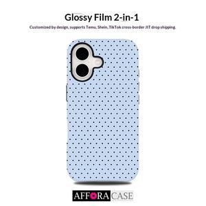 <span class=keywords><strong>Funda</strong></span> Protectora 2 en 1 para Teléfono Móvil 17/16promax, de TPU, Resistente a Golpes, con Diseño de Lunares, Transferencia Térmica, Gran Venta - Product Image 5