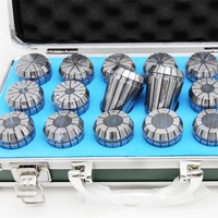 ER32 Jeu de pinces à ressort 1/8 ''3/4'' pouces Taille CNC Machine Compatible 0.015mm ER Collet Porte-outil en aluminium Noyau DIN6499B