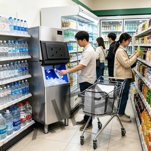 Machine à glaçons commerciale portable 60 kg, glaçons masticables pour bar <span class=keywords><strong>et</strong></span> <span class=keywords><strong>fontaine</strong></span> à soda - Product Image 5