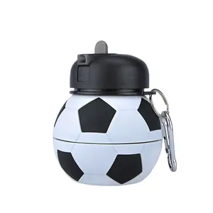 Sport BPA-free Wide Mouth Soccer Gym Eco Friendly Drink Bottle For Kids With Leak Proof Flip Top Lid