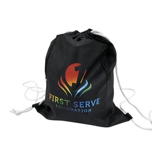 กระเป๋าเชือกผูกโพลีเอสเตอร์แบบกำหนดเองพร้อมโลโก้สำหรับโปรโมชั่น - Product Image 1