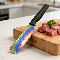 Vente directe d'usine Style chinois 4 pièces cuisine boucher Santoku couteau à viande ensemble couteau utilitaire emballé dans un ensemble de quatre pièces
