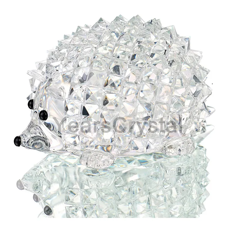 Niceyarscrystal hérisson en cristal, pour Collection, ornement en verre, cadeaux de mariage