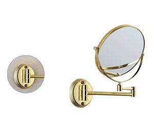 Miroir de maquillage mural <span class=keywords><strong>Spot</strong></span> salle de bain or miroir pivotant double face de 8 pouces - Product Image 3