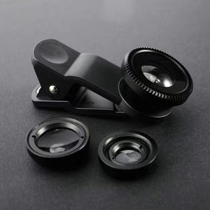 Kit d'objectifs pour appareil photo de téléphone portable 3 en 1, 180 °   Objectif Fisheye + Objectif Grand Angle 0,67X + Objectif Macro, Objectif universel pour téléphone portable à clipser - Product Image 2