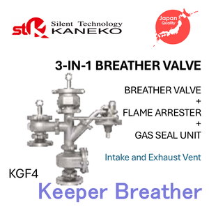 Soupapes de respiration avec dispositif d'extinction de flamme et unité d'étanchéité au gaz / Série KGF - Product Image 5