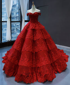 Jancember RSM66786 Luxury <strong>Wedding</strong> <strong>Dress</strong> off Shoulder <strong>Dress</strong> Sweetheart Puff Lace <strong>Wedding</strong> Gown - Product Image 5