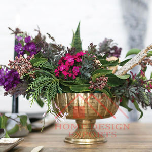 Cuenco de Pedestal de acabado de latón Vintage para mesa, decoraciones de alta calidad, tazón de Pedestal de hierro para frutas en venta - Product Image 4