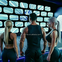 Jeux interactifs lumineux en plastique pour murs, aire de jeux intérieure, parc de trampolines à frappe rapide, parc d'aventure sportif, centre commercial