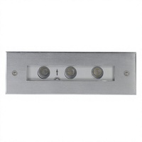 Lumière linéaire encastrée LED subaquatique IP68 RGB DC24V 9W 316SS pour la décoration de piscines et de jeux d'eau