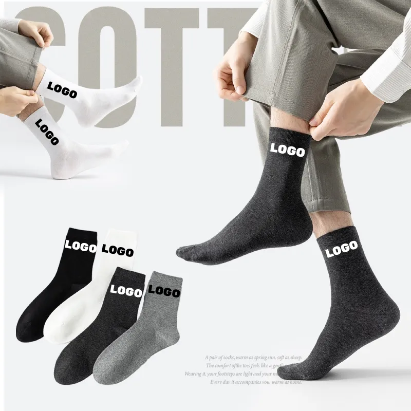 Sıcak satmak yüksek kalite Anti kayma özel spor çorapları özel Logo çorap sokak giyim spor erkek çorap