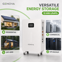 Batterie lithium-ion 15 kWh 51,2 V 280 Ah IP20 avec BMS intelligent CAN, pack LiFePO4, système de stockage d'énergie solaire résidentiel