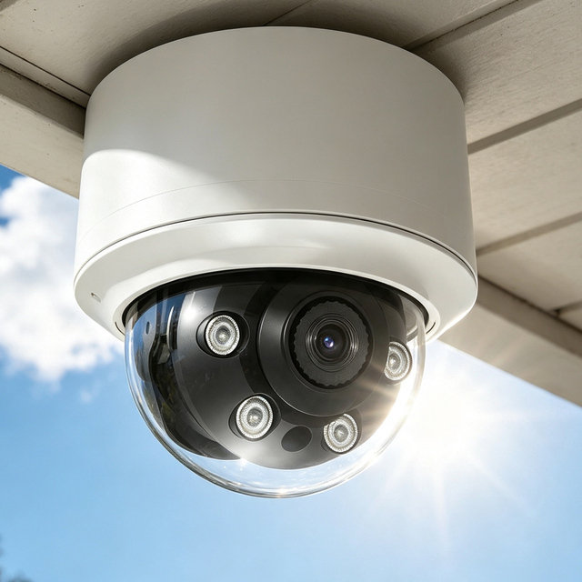 8MP 4K IP66 Vandalproof Dome PoE IP Camera Dual Light Human Detection Quick Mount Indoor Outdoor Surveillance Security Camera
