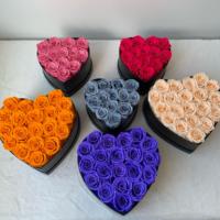 Lovebay Valentijnsdag Hartvormige Geconserveerde Bloem Echte Natuurlijke Eeuwige Hart Bloemen Voor Altijd Rozen Eeuwige Roos In Doos