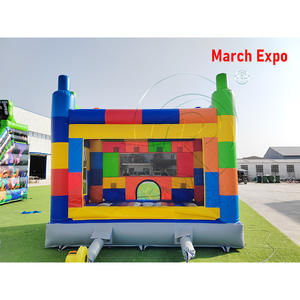 Alquiler de Castillo Inflable Grande para Niños, Castillo Hinchable para Exteriores, Bloques de Construcción, Parque Infantil Inflable para Niños - Product Image 2