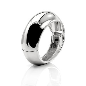 2025 yeni varış moda klasik parlak düz halka daire bileklik abartılı korkak bahar açık Metal tıknaz bilezik - Product Image 6