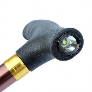 Cost-effective for Aluminum Alloy <b>Folding</b> Elderly Walking Cane with LED Light Lightweight Design for Outdoor & Homecare Use - Product Image 2
