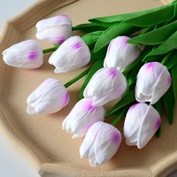 Bunga Tulip Plastik PU Mini Model HBL0023 Dekorasi Rumah Pernikahan Cina Grosir Lintas Batas