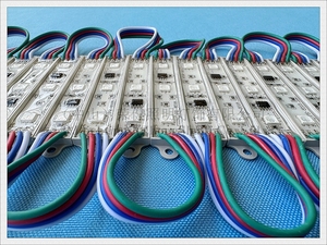 Đầy đủ màu sắc dẫn ánh sáng mô-đun IC 8518 4 dây tiếp tục từ Break-point tốt hơn so với WS 2811 SMD <span class=keywords><strong>5050</strong></span> DC12V Epoxy IP65 75mm * 14mm - Product Image 2
