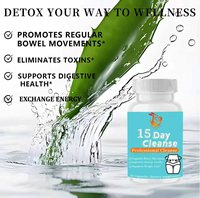 Capsules Détox Colon 15 Jours Marque Privée OEM pour la Santé Intestinale et la Perte de Poids, Gestion du Transit Intestinal et Fonction Digestive