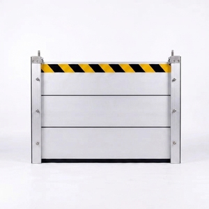 Système de barrière anti-inondation modulaire en alliage d'aluminium, panneaux de retenue d'eau détachables pour sous-sol, installation rapide, barrière anti-inondation d'urgence - Product Image 1