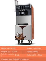Machine à crème glacée automatique commerciale avec pré-refroidissement sans lavage pendant sept jours et production de crème glacée fraîche