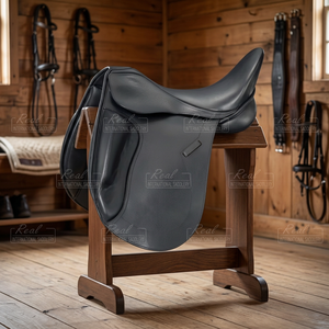 Selle d'endurance anglaise en cuir véritable avec couleurs personnalisables, confortable et durable, pour l'équitation, avec arceau en bois/plastique - Product Image 3