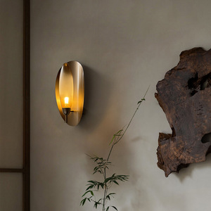 Modern Oval Wall <b>Lamp</b> 40cm <b>Warm</b> Light LED E27 Switch Control For Bedroom Living Room Study - Product Image 4