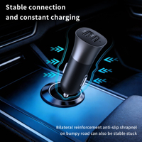 Cargador de Coche Rápido con Doble USB Tipo A de 2.4A y Circuito de Protección Múltiple para Vehículos de 12-24V