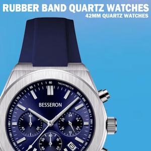 Reloj de Cuarzo de Lujo para Hombre en Oferta, con Logotipo Personalizado, Caja de Acero Inoxidable, Correa de Silicona Impermeable, para Negocios - Product Image 3