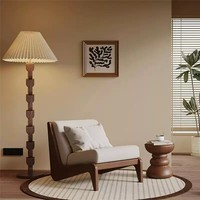 Sofá Individual y Sillón Personalizables de Madera Maciza Estilo Wabi-Sabi para Sala de Estar, Muebles para el Hogar