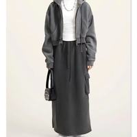Veste Courte en Polaire Doublée Effet Vieilli Vintage pour Femme Automne Hiver 2026 Style Harajuku