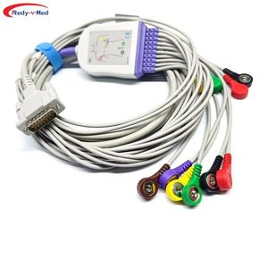ใช้ได้กับสาย <span class=keywords><strong>ECG</strong></span> สำหรับผู้ป่วยแบบชิ้นเดียวหลายชิ้นสายเคเบิล <span class=keywords><strong>ECG</strong></span> 10สายตะกั่ว EKG - Product Image 2
