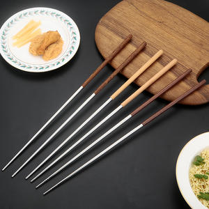 Palillos fritos de acero inoxidable 304, más palillos antideslizantes resistentes a altas temperaturas largas, palillos <span class=keywords><strong>Lo</strong></span> Mein de 40cm - Product Image 2