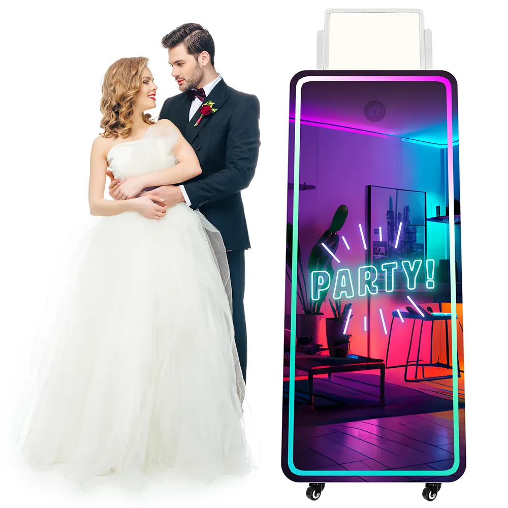 New Magic Mirror Photo Booth Selfie Magic Photo Booth Mirror Touch Screen Custom Mirror