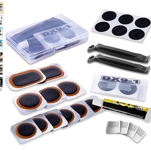 Kit de Reparación de Neumáticos de Bicicleta Dx9 1, Parches Fríos, Herramientas para Reparar Pinchazos de Goma, Caja de Plástico, Talla Única - Product Image 1