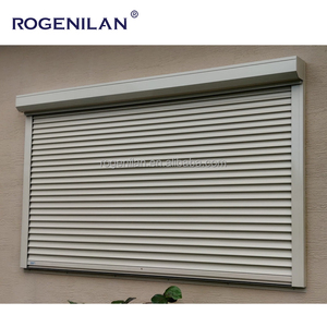 Persianas Enrollables Automáticas Verticales de Aluminio Negro para Exteriores de Apartamentos Residenciales, con Bloqueo de Seguridad - Product Image 3