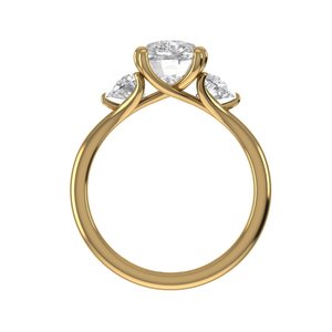 Bague en diamant de laboratoire taille coussin de qualité supérieure, en argent 925 et or 9kt, 14kt, 18kt, pour femme, idéale comme bague de fiançailles - Product Image 3