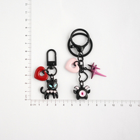 Porte-clés Dark Little Devil Bestie célèbre sur Internet, mini poupée sombre, accessoire de pendentif de sac personnalisé, cadeau exquis